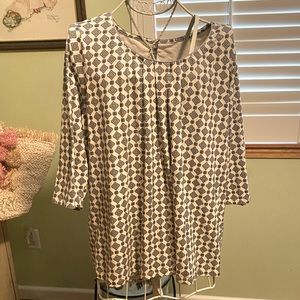 Lands End Geometric Knit Tunic